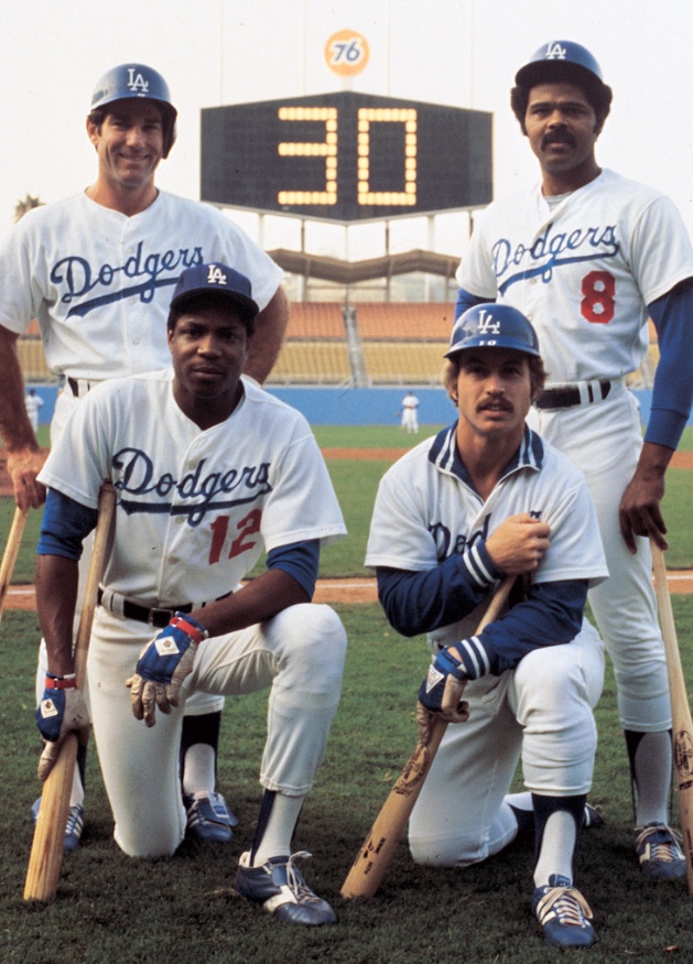 Six Foot Eight Dodger nemesis J.R. Richard stood in the Dodgers